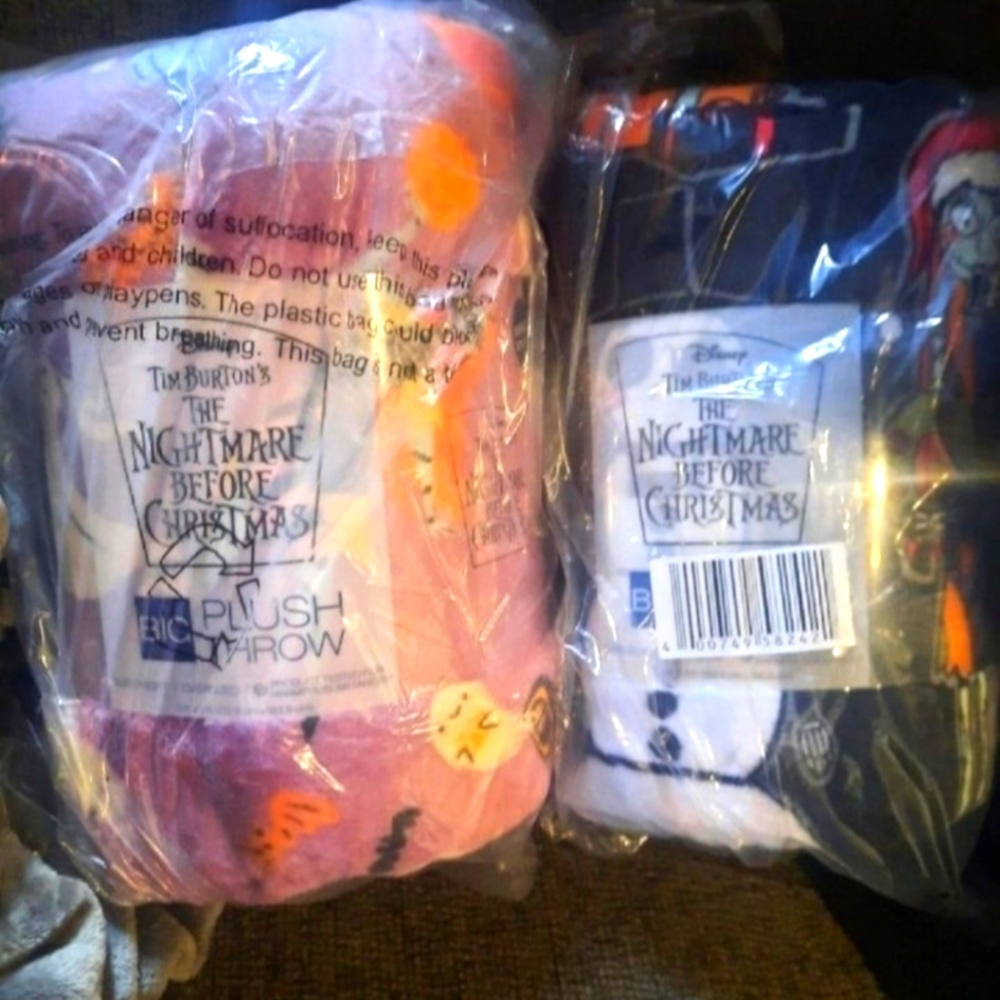 Disney Nightmare Before Christmas Oversized Throw Blankets